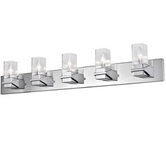 5LT Incandescent Vanity, PC, CLR Glass