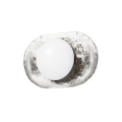 10W Wall Sconce Matte Black with Clear Glass