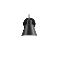 1 Light Wall Sconce in Matte Black