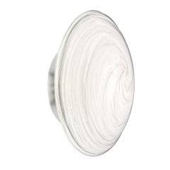 5W Wall Sconce in Polished Chrome w/ Swirl Glass