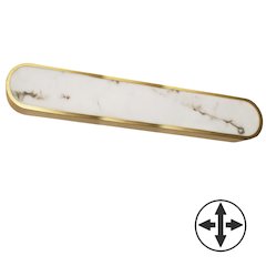 40W Wall Sconce in Aged Brass w/ Alabaster Diffuser