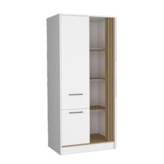 Delia Armoire, Badroom, White / Macadamia