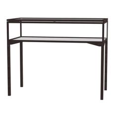 Keepsake   48"W x 10"H x 24"D  Table Top Four Leg Case, Sliding Door, Dk. Bronze Finish