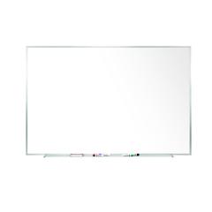 Ghent Magnetic Porcelain Whiteboard with Aluminum Frame, 4'H x 5'W
