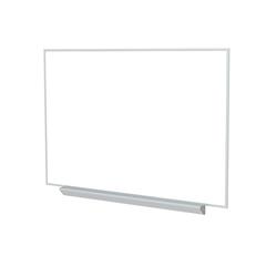 M1 Porcelain Magnetic Whiteboard, Aluminum Frame, Box Tray, 4'H x 7' 4"W