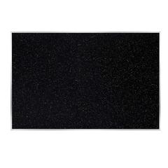 Recycled Bulletin Board, Satin Aluminum Frame, 4'H x 7' 4"W, Confetti