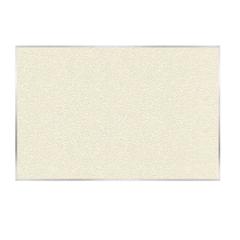 Vinyl Bulletin Board, Satin Aluminum Frame, 4'H x 7' 4"W, Ivory