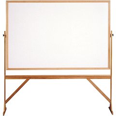 Ghent Reversible Whiteboard with Wood Frame, 4'H x 6'W