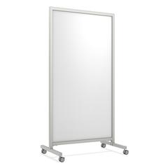 Ghent EZ Mobile Porcelain Whiteboard, Magnetic, 75"H x 38"W
