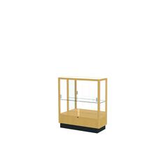 Heritage 36"W x 40"H x 14"D Counter Case, Mirror Back, Hardwood Natural Maple Finish