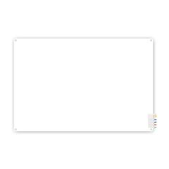 Ghent 3'x4' Harmony Frosted Glass Board - Radius Corners - 4 Markers and Eraser