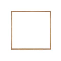 Ghent Non-Magnetic Whiteboard with Wood Frame, 4'H x 4'W