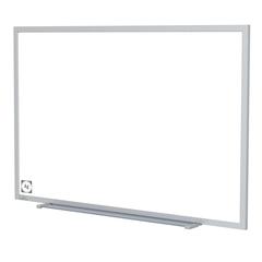 Magnetic Hygienic Porcelain Whiteboard with Aluminum Frame, 4'H x 6'W