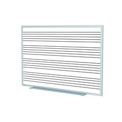 Ghent 48.5" x 72.5" M1 Style Porcelain Magnetic Whiteboard with Music Staff w/ 4 Markers & Eraser