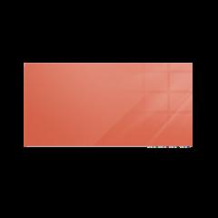 Ghent Aria 4'H x 6'W Magnetic Glass White Board, Blue Surface, Horizontal, 4 Rare Earth Magnets, 4 Markers and Eraser