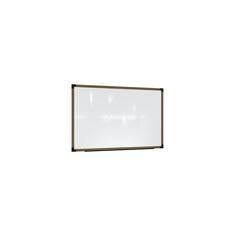 Ghent Prest Wall Whiteboard, Magnetic, Driftwood Oak Frame, 3'H x 4'W