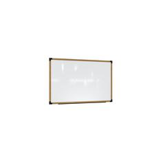 Ghent Prest Wall Whiteboard, Magnetic, Natural Oak Frame, 3'H x 4'W