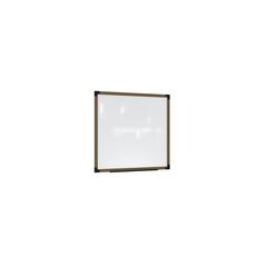 Ghent Prest Wall Whiteboard, Magnetic, Driftwood Oak Frame, 4'H x 4'W