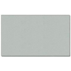 Ghent 48.5" x 144.5" 1/2" Vinyl Bulletin Board - Wrapped Edge - Silver