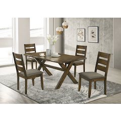 Alston 5-piece Rectangular Dining Table Set Knotty Nutmeg
