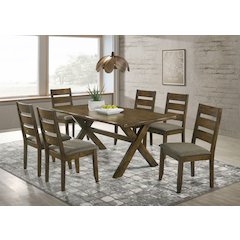 Alston 7-piece Rectangular Dining Table Set Knotty Nutmeg