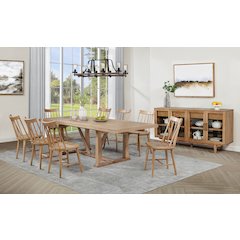 Middleton 10-piece Extension Leaf Dining Set Brown and Black