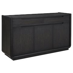 Leandro 2-drawer Dining Sideboard Server Burnished Black