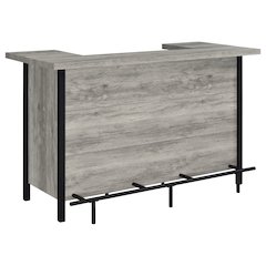 Bellemore Freestanding Home Bar Wine Cabinet Grey Driftwood