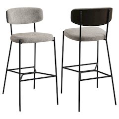 Elison Pub Height Bar Stool Light Brown (Set of 2)