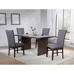 Sherwood 5-piece Rectangular Dining Table Set Brown