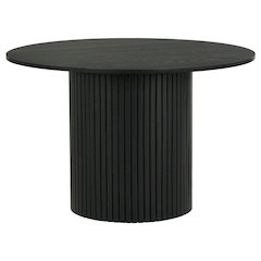 Hamlyn 43-inch Round Wood Dining Room Table Black