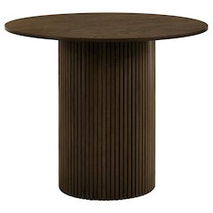 Hamlyn 43-inch Round Wood Counter Height Dining Table Walnut