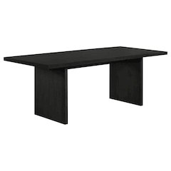 Decker 82-inch Rectangular Wood Dining Table Black