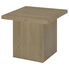 Latte, End Side Table, Square Shape, 100 lbs Weight Capacity