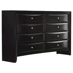 Briana 8-drawer Dresser Black