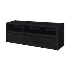Black 59-Inch TV Stand with 3 Drawers and Contemporary Style