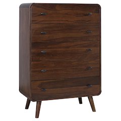Robyn 5-drawer Bedroom Chest Dark Walnut