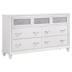 Barzini 7-drawer Dresser White