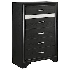 Miranda 5-drawer Bedroom Chest Black