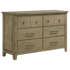 Hazlewood 6-drawer Bedroom Dresser Cabinet Vineyard Oak