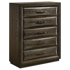 Atlas 5-drawer Bedroom Chest of Drawers Dark Oak