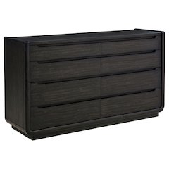Leandro 8-drawer Bedroom Dresser Cabinet Burnished Black