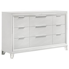 Marmore 9-drawer Dresser Cabinet White