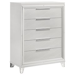 Marmore 5-drawer Bedroom Chest of Drawers White