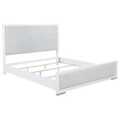 Gracemont 57-inch Eastern King Panel Bed Grey and White