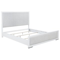 Gracemont 57-inch California King Panel Bed Grey and White