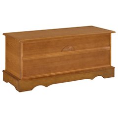 Honey Color Cedar Chest Wooden Storage Trunk Blanket Chest Hope Chest