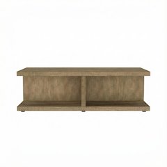 Rectangular Mango Engineered Wood Cocktail Coffee Table Rustic Design