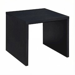 Black 2-Piece Lift Top Coffee and End Table Set, Casters, Contemporary Design
