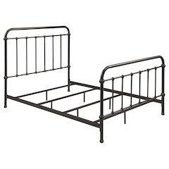 Livingston Metal Full Open Frame Bed Dark Bronze